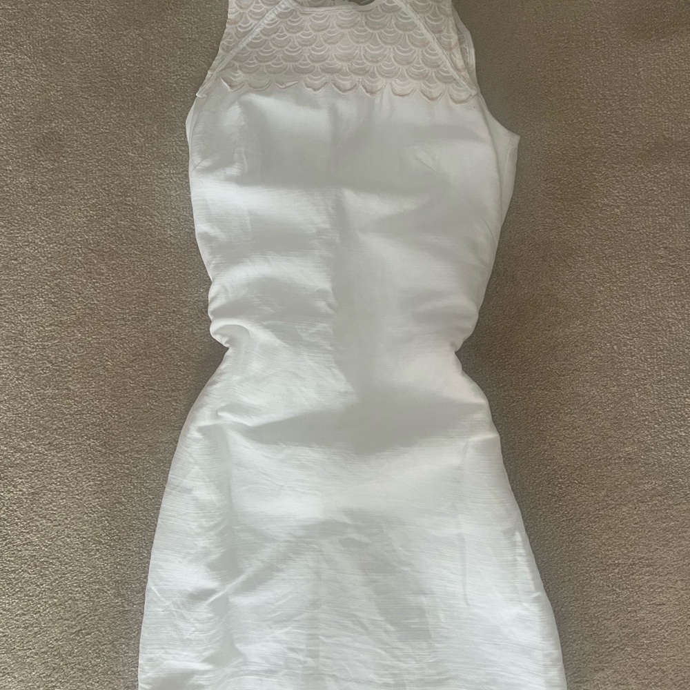 LOFT White Linen Dress